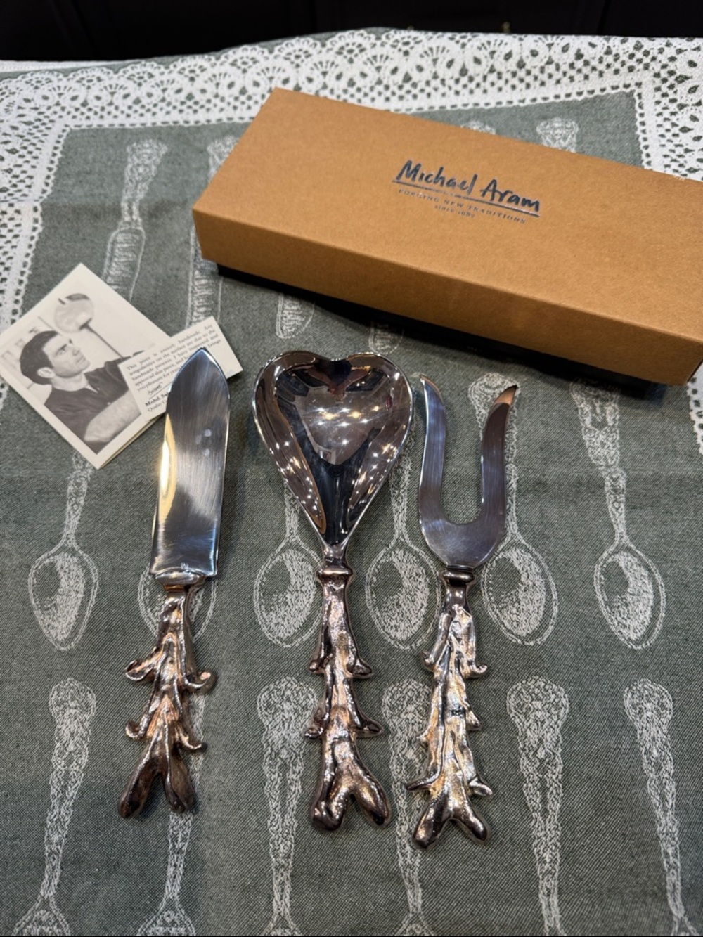 Michael Aram I Love You Serving Set